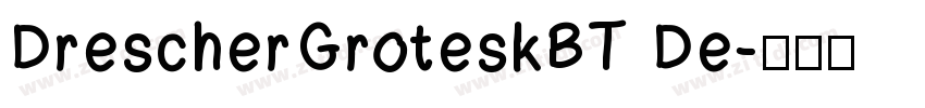 DrescherGroteskBT De字体转换